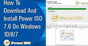 ✅ How To Download And Install Power ISO 7.6 On Windows 10/8/7 (2020)