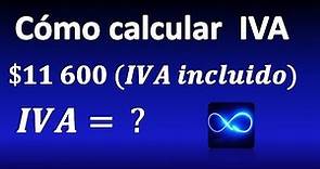 ¿Cómo calcular el IVA? Cuando ya está incluido en el precio (Explicación paso a paso)