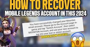 HOW TO RECOVER MOBILE LEGENDS ACCOUNT IN THIS 2024 | FULL VIDEO TUTORIAL