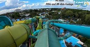 Adventure Island - Busch Gardens Tampa's Waterpark - All Slides - POVs and Off-Ride Footage