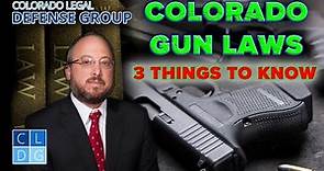 3 Things to Know About Colorado Gun Laws
