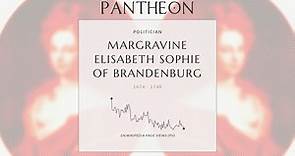 Margravine Elisabeth Sophie of Brandenburg Biography - Duchess consort of Saxe-Meiningen