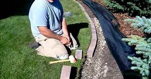 How to install a Paving Stone Border