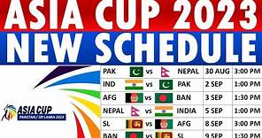 Asia Cup 2023 Schedule: All match new Timing, Dates and Venues detail.