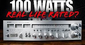 REAL LIFE RATED! The 100 Watt Yamaha CR-2020 MONSTER Vintage Receiver