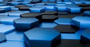 Metallic Blue & Black Hexagons - Free HD Background, Wallpaper