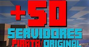 50 SERVIDORES PARA O MINECRAFT PIRATA E ORIGINAL 1.5.2 ATE 1.16.5 - SKYWARS / BEDWARS - 2022