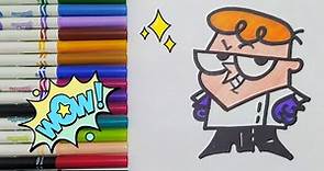Como dibujar a Dexter - El laboratorio de Dexter