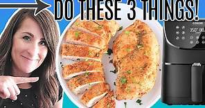 How to Make PERFECT Air Fryer Chicken Breasts - JUICY & TENDER!