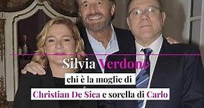 Silvia Verdone, chi è la moglie di Christian De Sica e sorella di Carlo