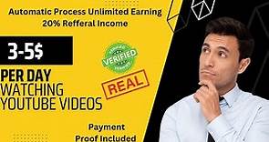 Unlimited 💸 By Watching videos Automatic Process. Instant $1 Min Payout.