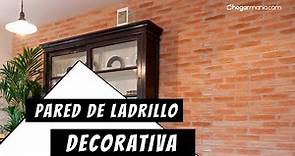PARED de LADRILLO DECORATIVA: una opción vintage para cubrir la pared // Hogarmania
