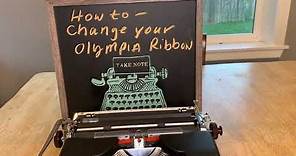 How to change the Ribbon in Your Olympia Manual Typewriter!