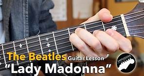 "Lady Madonna" Beatles Acoustic Guitar Lesson