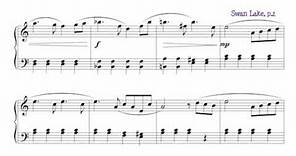 El Lago de los Cisnes - Swan Lake (Tchaikovsky) Partitura fácil piano