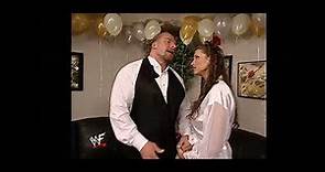 Triple H and Stephanie prepare for their wedding. Raw, Jan,2002. Part 1.