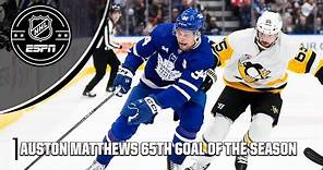 AUSTON MATTHEWS' GOAL NO. 65 🔥 HISTORY CONTINUES 📈 | NHL on ESPN