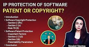 Copyright Protection of Software | Patent Protection of Software | Intellectual Property