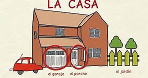 Aprender español: Partes de la casa (nivel básico)