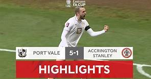 Port Vale Hit FIVE Past Stanley! | Port Vale 5-1 Accrington Stanley | Emirates FA Cup 2021-22