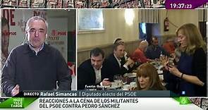 Rafael Simancas: "Pedro Sánchez es el único que ha sido elegido por toda la militancia hasta ahora"