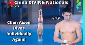 2023 Chen Aisen 陈艾森 dives AGAIN Mens 10 Meter individual China Diving Nationals