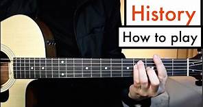 One Direction - History | Guitar Lesson (Tutorial) Chords