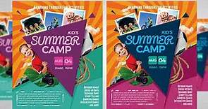 Professional Flyer Template: Kids Summer Camp Flyers Bundle