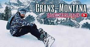 Snowboarding Crans Montana Switzerland