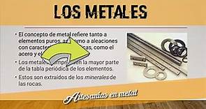 LOS METALES | Tipos de metales - Características - Propiedades