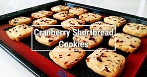 手工餅乾｜蔓越莓餅乾 超簡單做法｜How to make Cranberry Shortbread Cookies