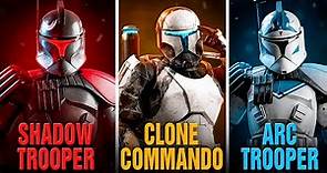 EVERY SINGLE Elite Clone Trooper Type/Variant Explained!