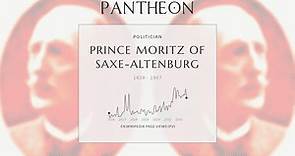 Prince Moritz of Saxe-Altenburg Biography | Pantheon