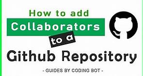 How to add collaborators to a Github repository ✅ | English | Simple steps
