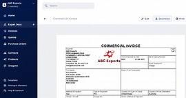 Create and Download a Commercial Invoice template for Export