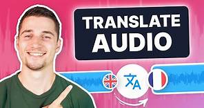 How to Translate Audio | Online Audio Translator
