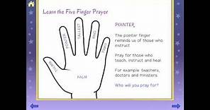FIVE FINGER PRAYER | Teach Kids to Pray