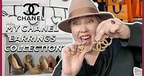 My Chanel Earrings Collection | 16 pairs of vintage Chanel earrings!!!