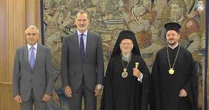 El Rey recibe a Su Santidad Bartolomé I, Arzobispo de Constantinopla y Patriarca Ecuménico