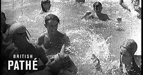 People On Beach And Swimming (1937)