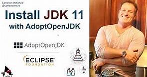 Install JDK 11 with AdoptOpenJDK (Eclipse Adoptium) Example