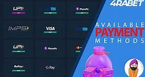 All payment methods on the 4rabet platform