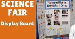 Setting up your Show-board for Science Fair