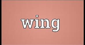 Wing Meaning
