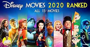 DISNEY MOVIES 2020 - All 15 Movies Ranked Worst to Best (including Pixar, Disney Plus, 20th Century)