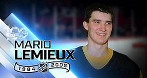 Mario Lemieux scored 100 points 10 different times