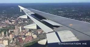 JetBlue A320 Hartford Arrival - Landing at Bradley International Airport