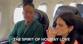 Now that’s what we call a classic! 🍾✨ Find your very own “Spirit of Holiday Love” onboard when you order from the À La Smarte® menu. 😉 Cheers! | Spirit Airlines
