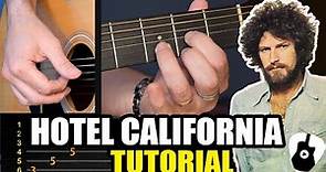 Aprende como tocar HOTEL CALIFORNIA en guitarra acústica | Tutorial completo NOTAS Y ACORDES | TCDG