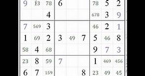 21ième Sudoku Diabolique Avec Candidats